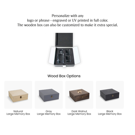 Custom Decanter Set w/box