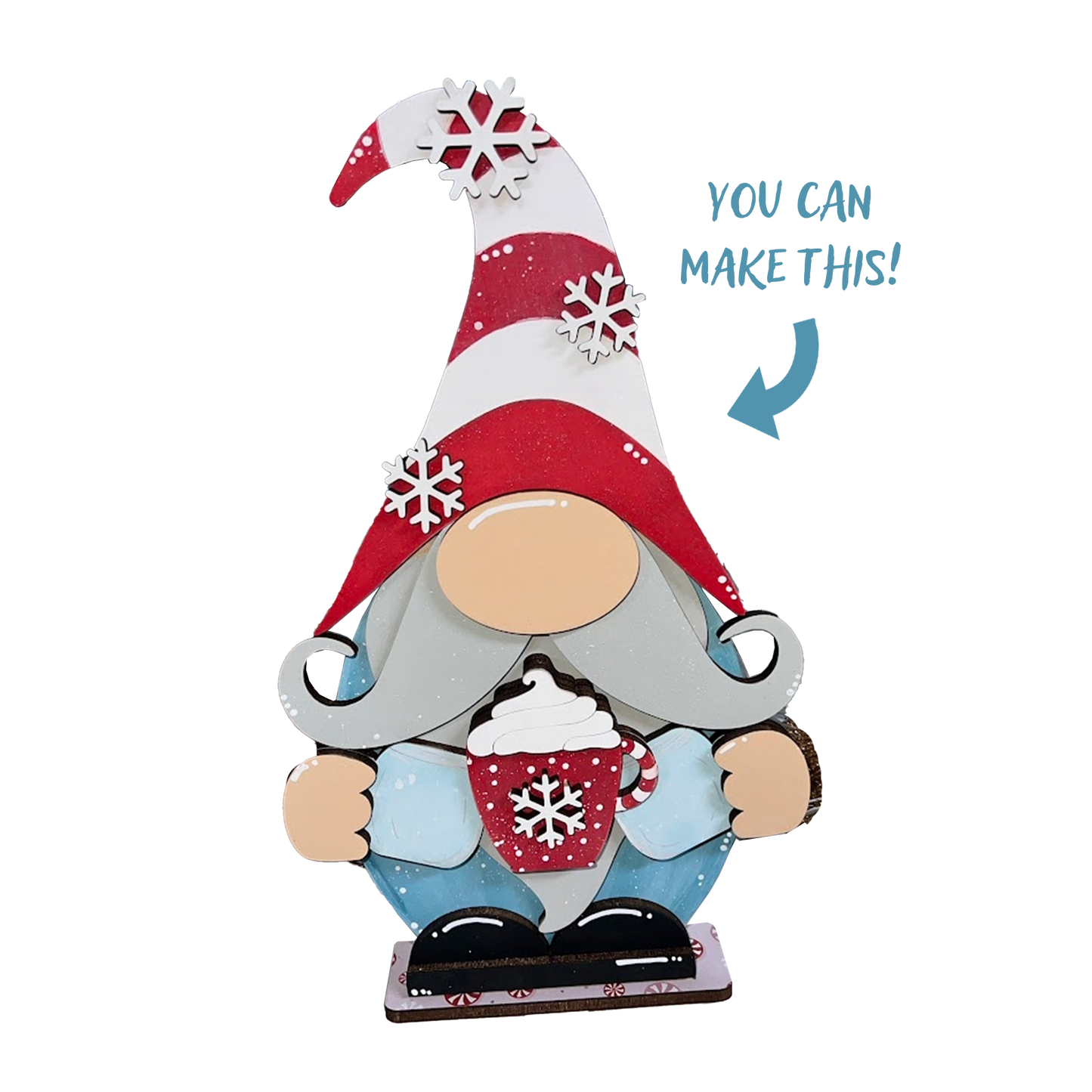 Hot Cocoa Standing Gnome