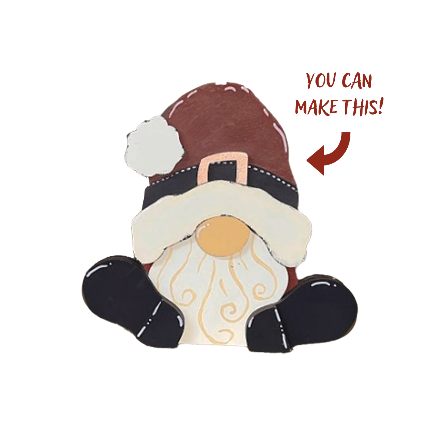 Santa Gnome Shelf Sitter