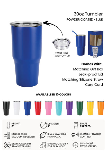 30oz Tumbler - Custom UV Print Ready