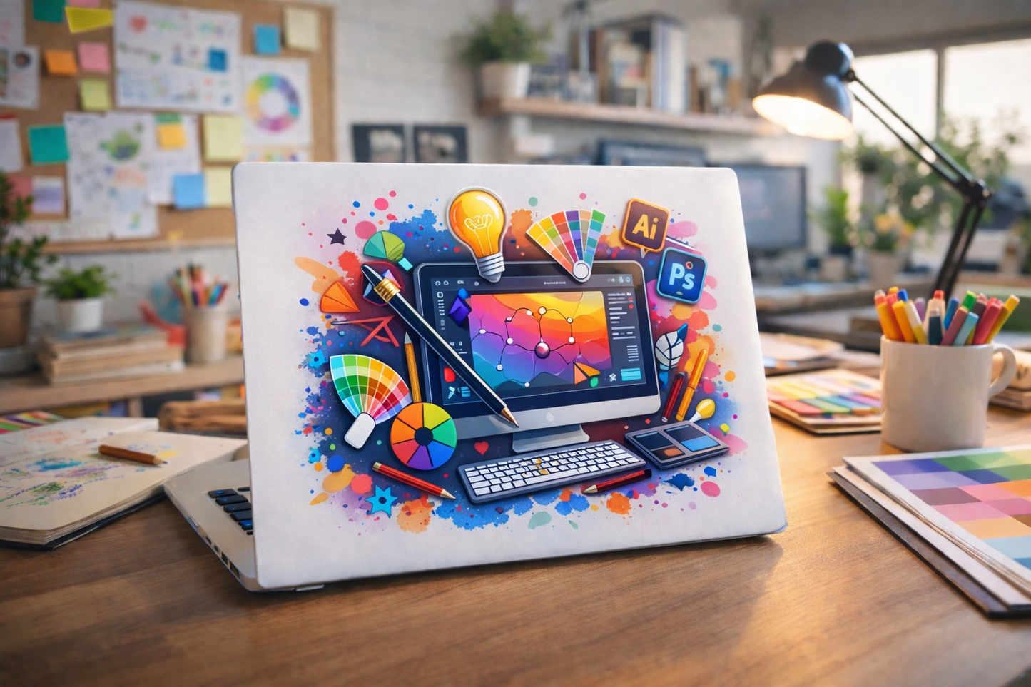 Custom UV Printed Laptop Art