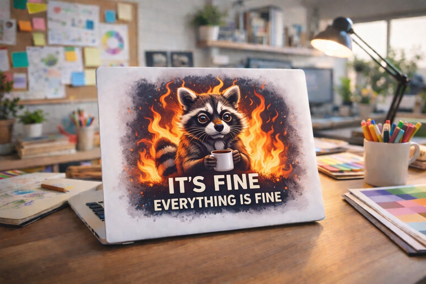 Custom UV Printed Laptop Art