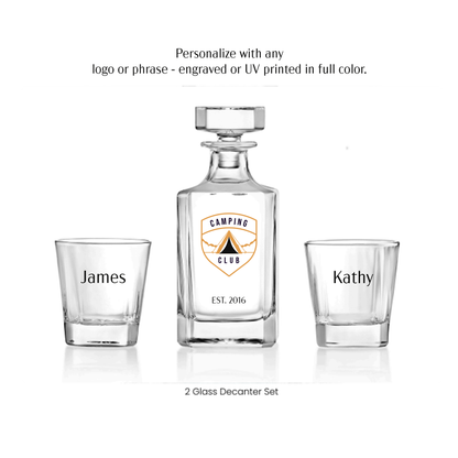 Custom Decanter Set w/box