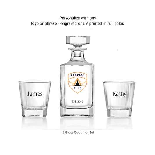 Custom Decanter Set w/box