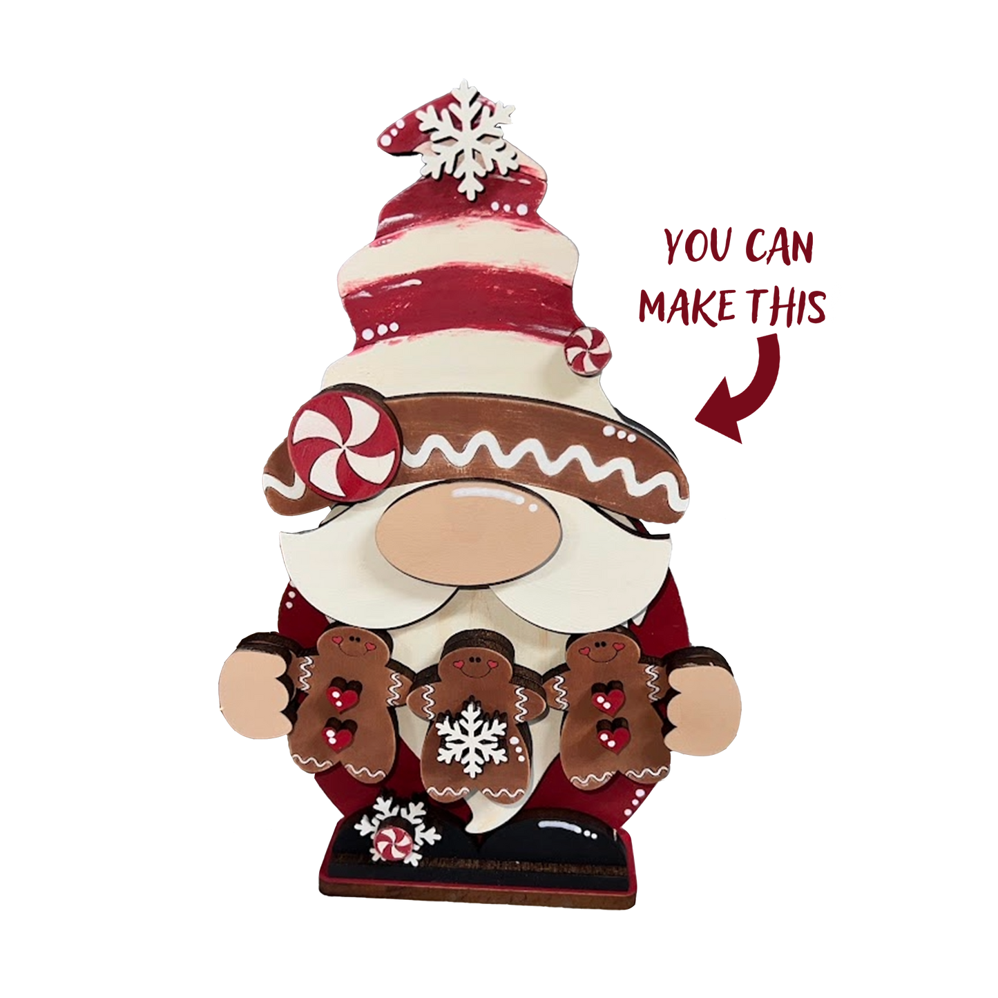 Gingerbread Gnome Shelf Sitter Blank
