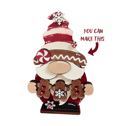 Gingerbread Gnome Shelf Sitter Blank