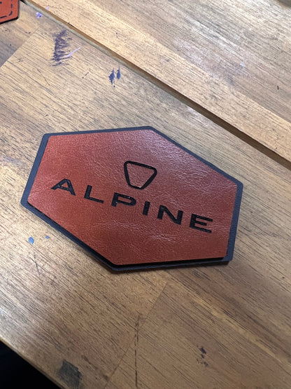 Custom Laser Engraved Leatherette Patches | Personalized Logo | Business Branding