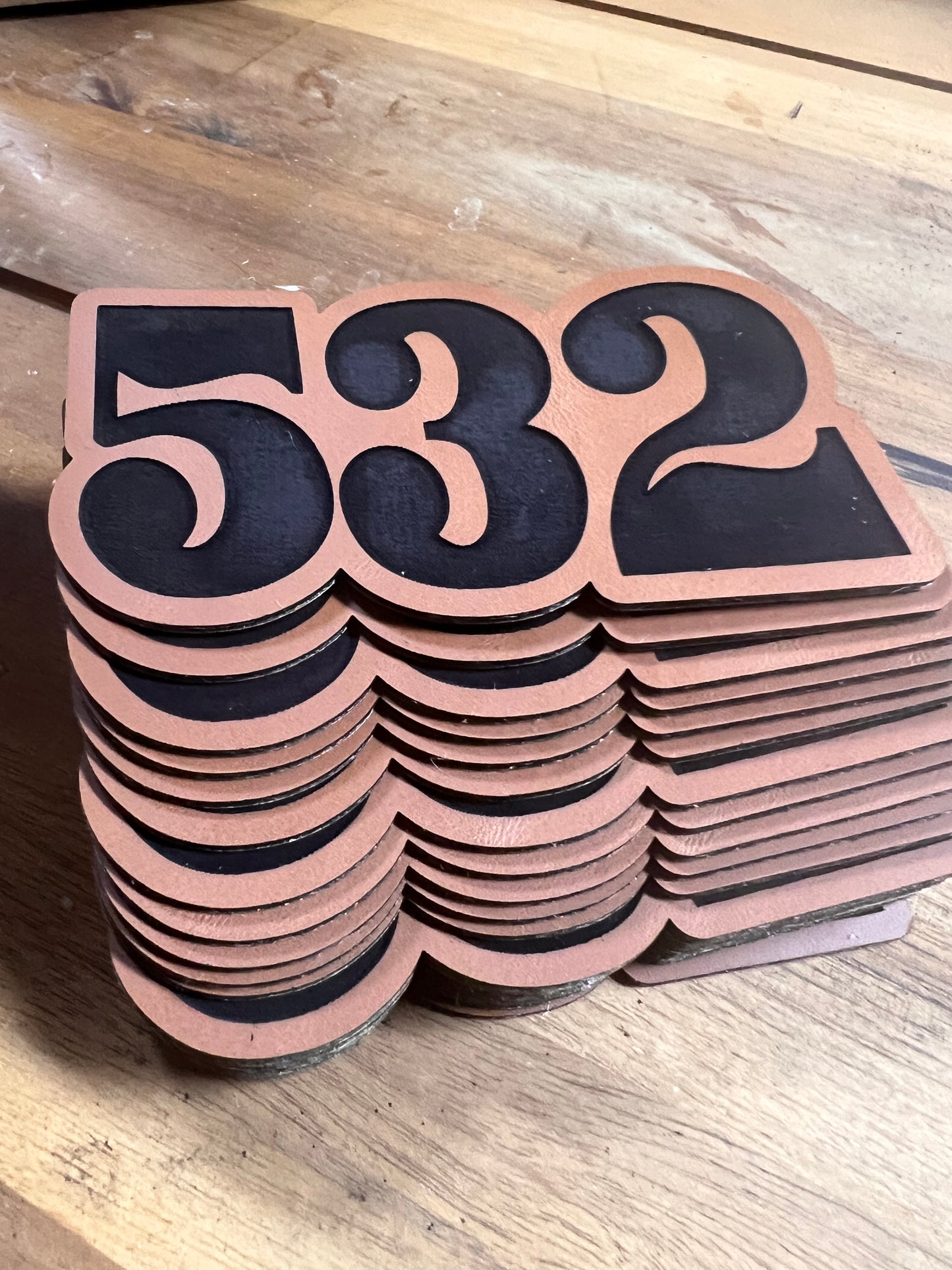 Custom Laser Engraved Leatherette Patches | Personalized Logo | Business Branding