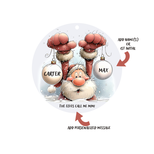 Jolly Santa Ornament