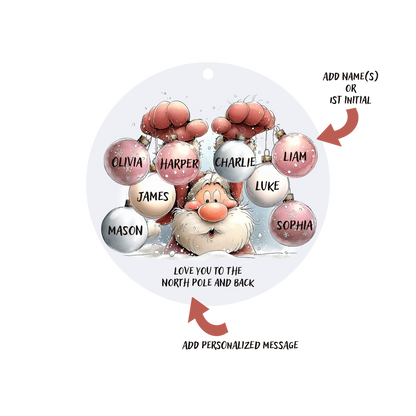 Jolly Santa Ornament