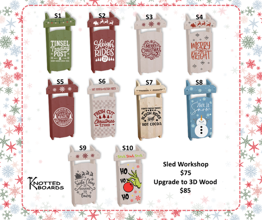 DIY Vintage Sled Workshop