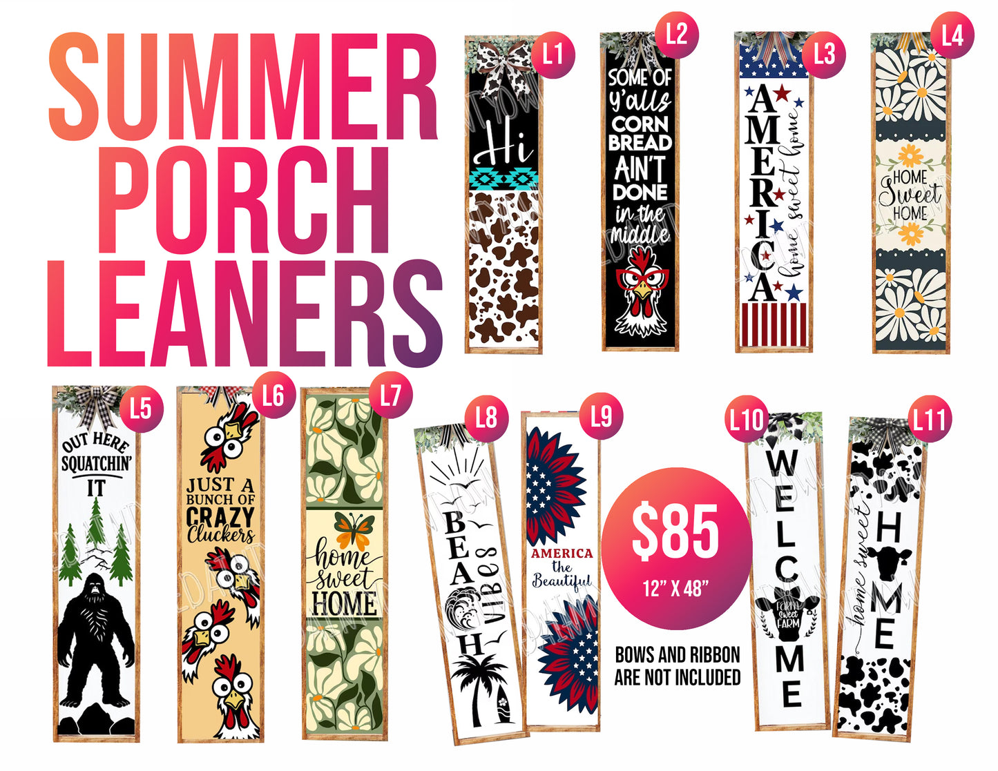 Summer Porch Leaner Workshop