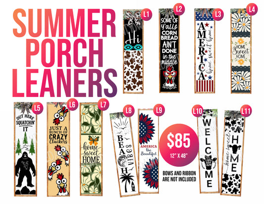 Summer Porch Leaner Workshop