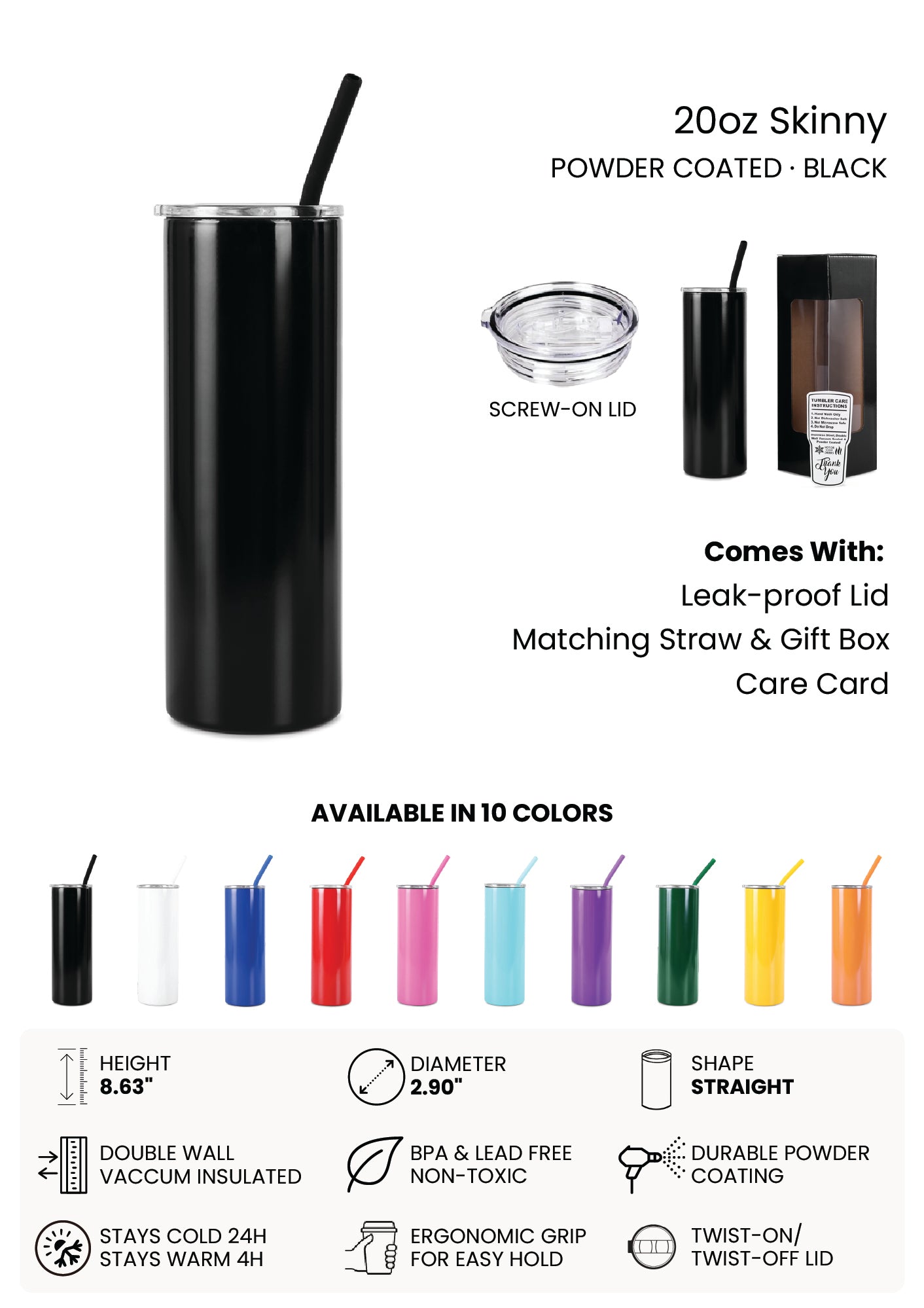 20oz Skinny Tumbler