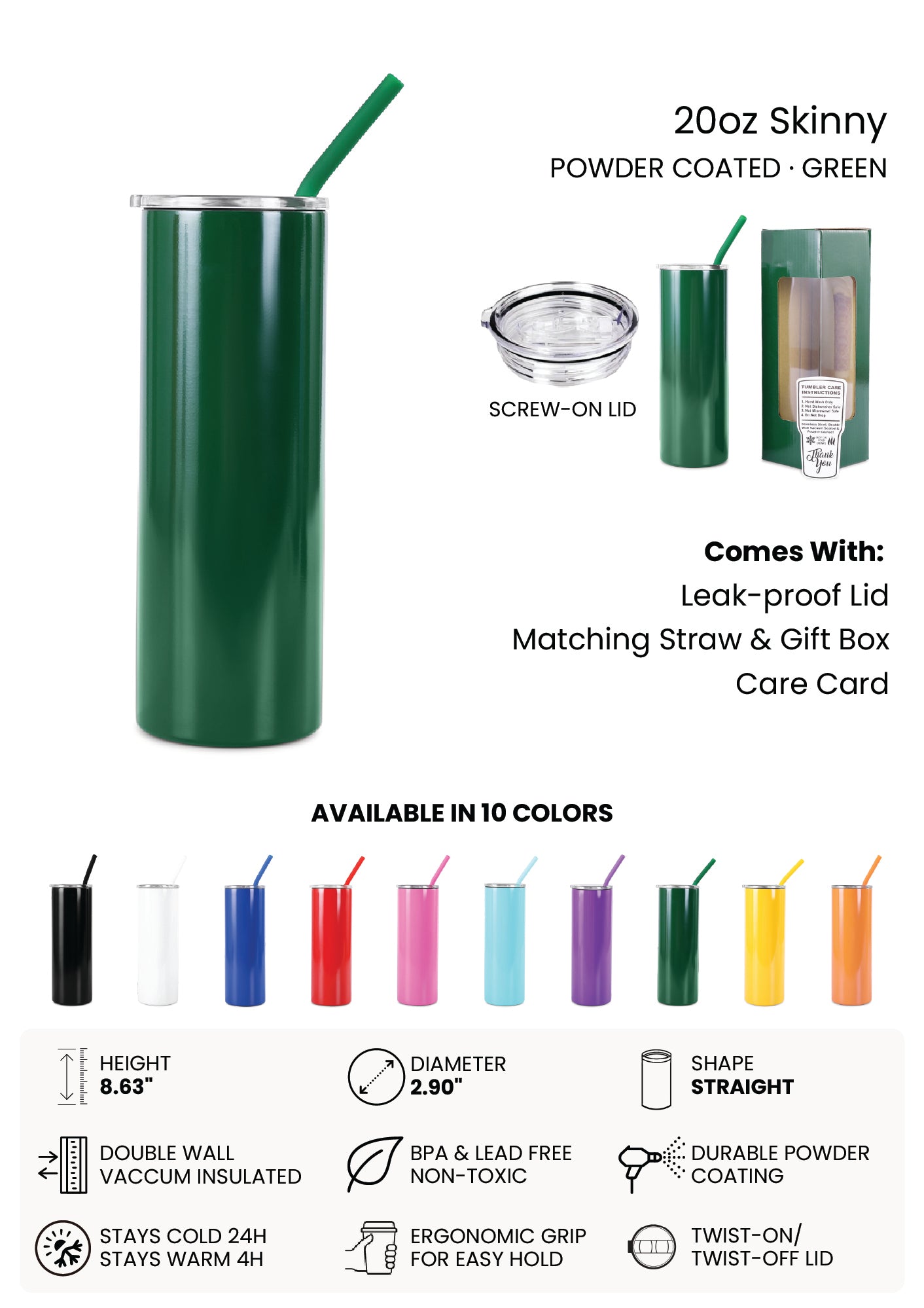 20oz Skinny Tumbler