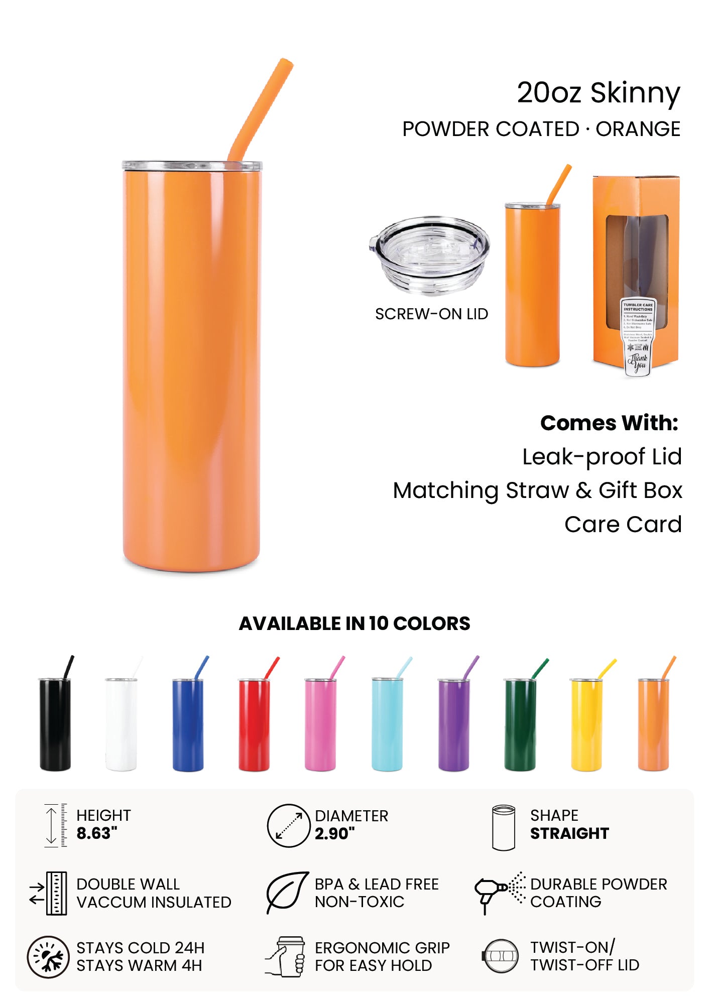 20oz Skinny Tumbler