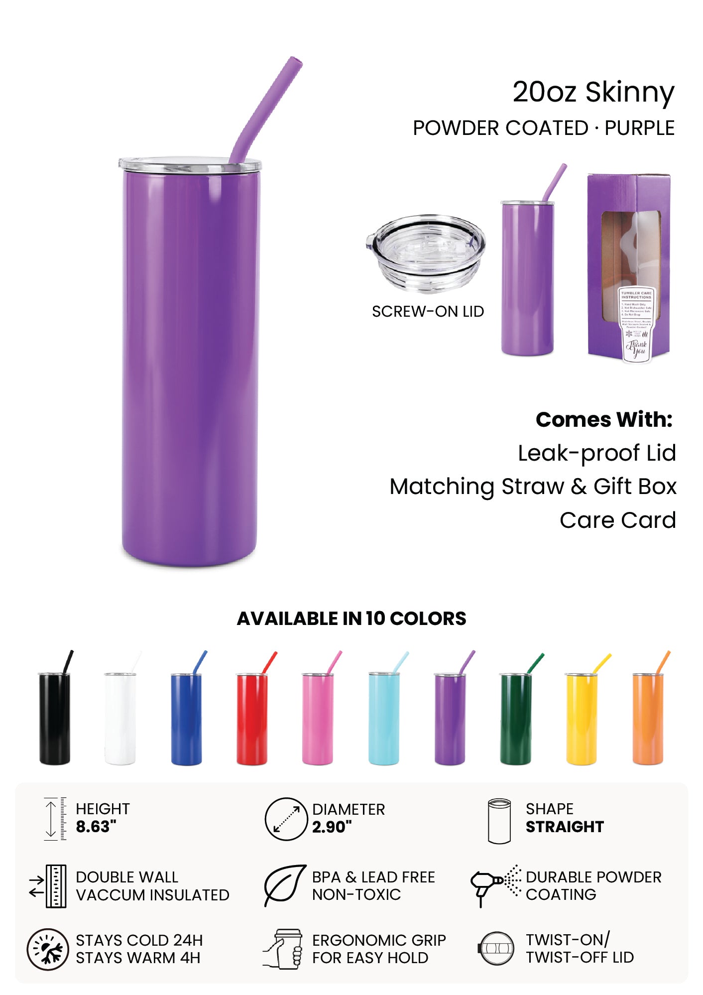 20oz Skinny Tumbler