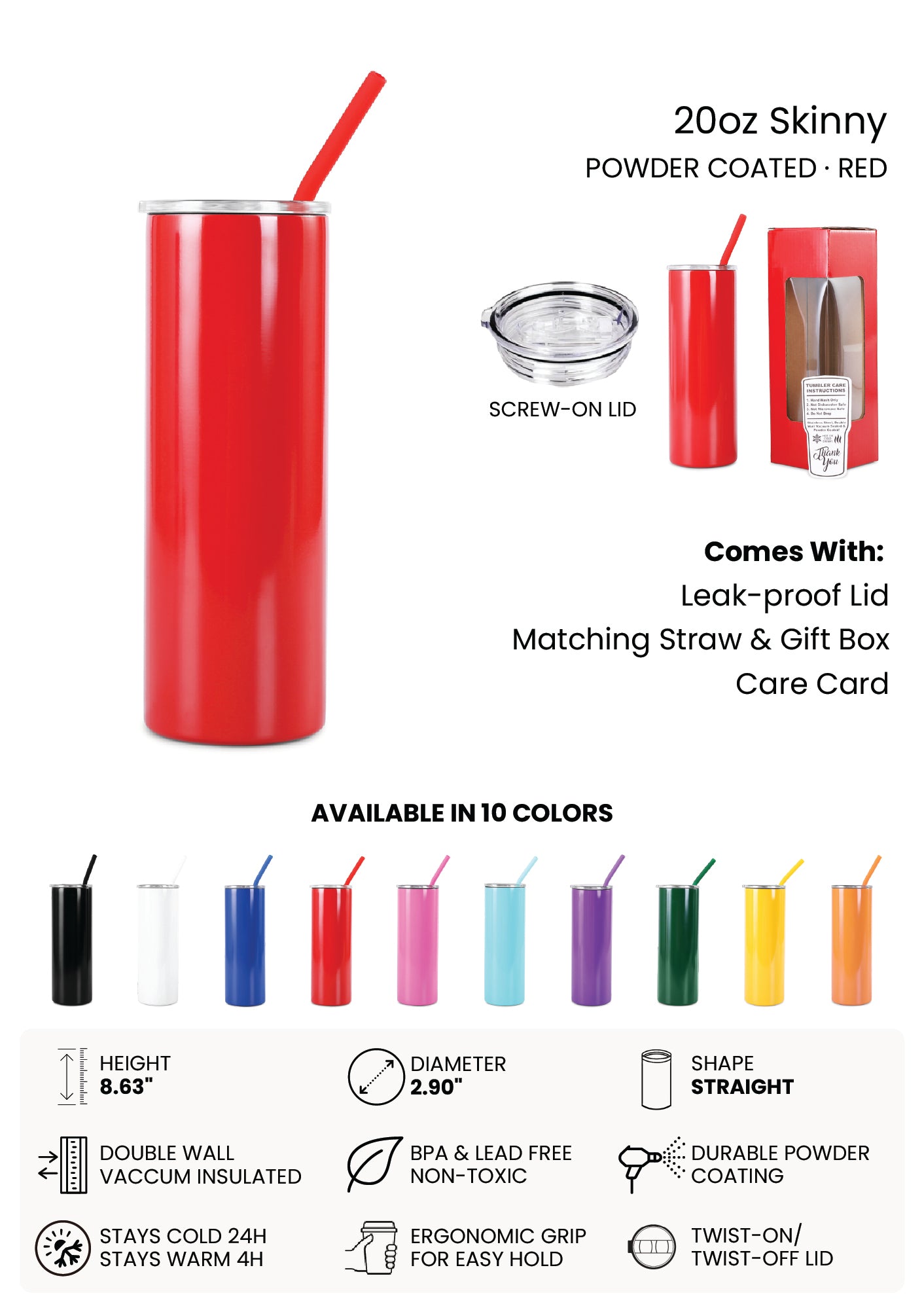 20oz Skinny Tumbler