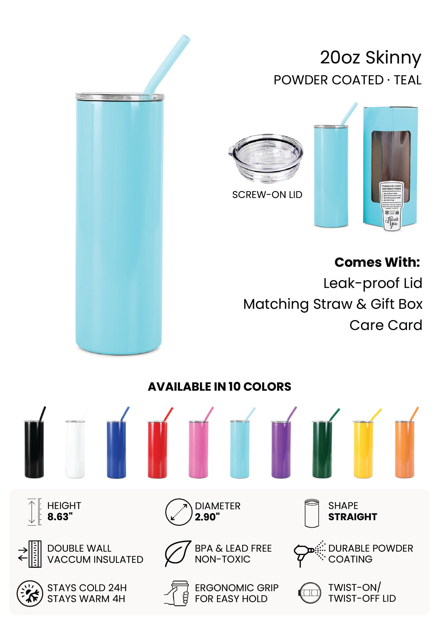 20oz Skinny Tumbler