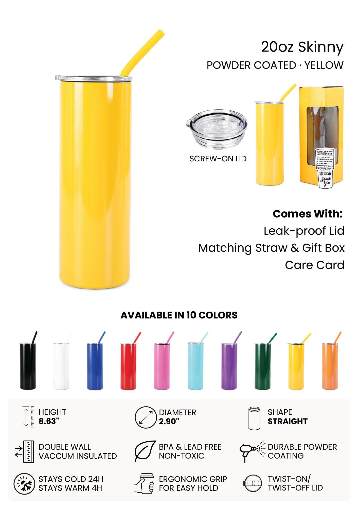 20oz Skinny Tumbler